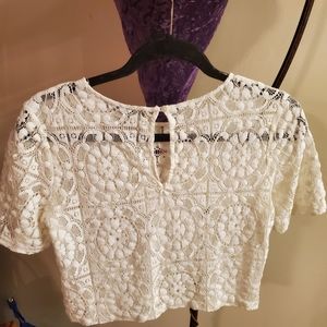 Forever 21 lace crop top